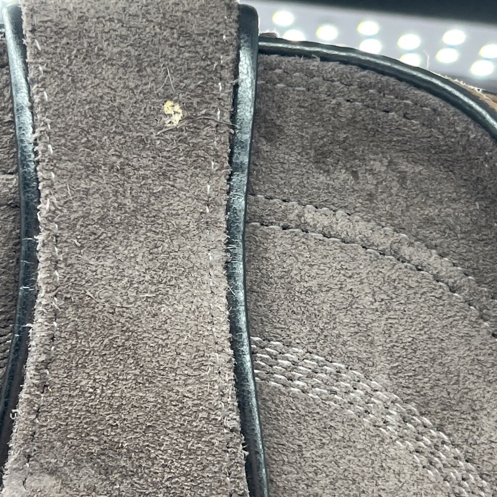 Tony Lama Ash Gray Suede Leather Western Boots women's Sz 9 B Narrow square toe - Picture 9 of 13